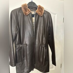 Women’s Burberry Leather Jacket
